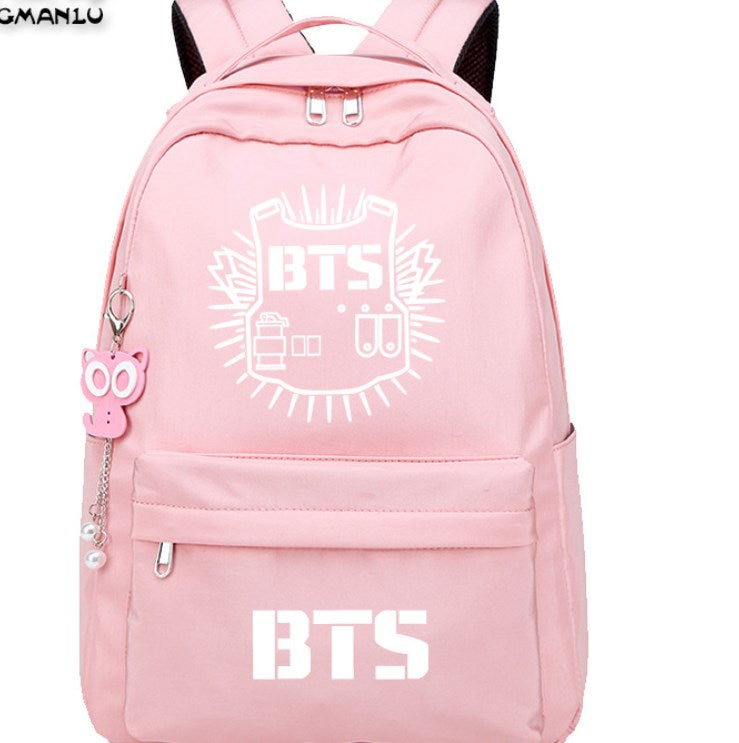 BTS Group Backpack - Unisex Canvas Shoulder Bag