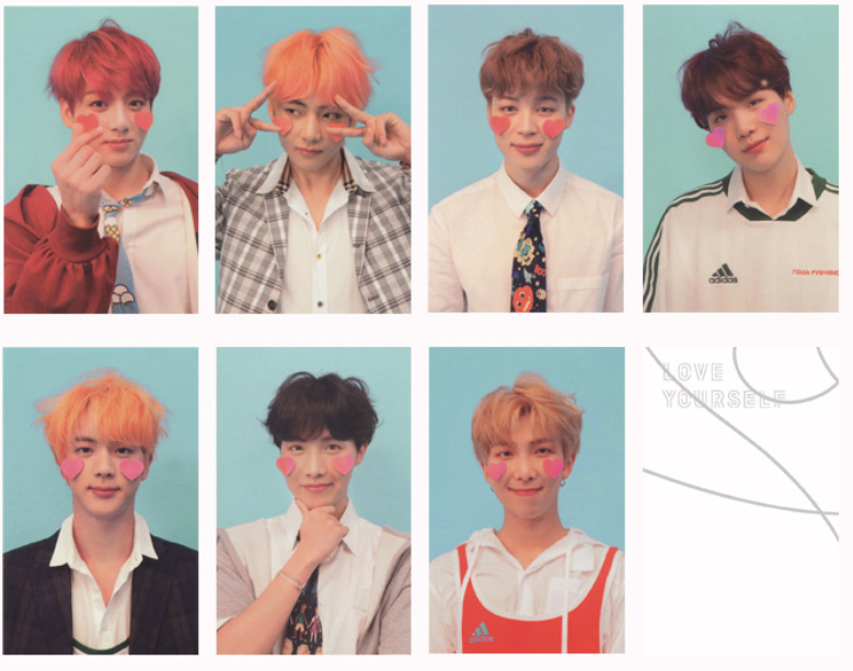 BTS Love Yourself Answer Custom Signed Mini Cards
