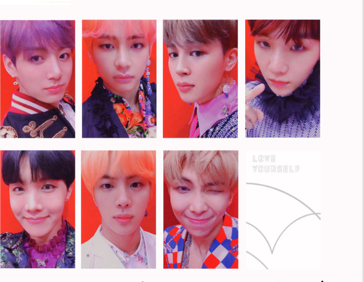 BTS Love Yourself Answer Custom Signed Mini Cards