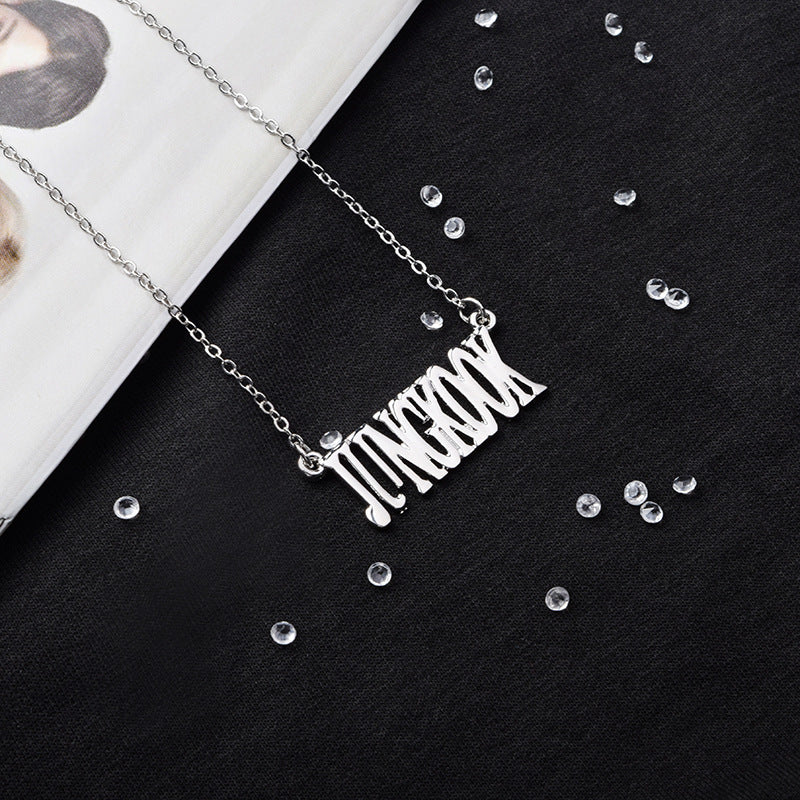 BTS Titanium Steel Necklace - Unisex Korean Style