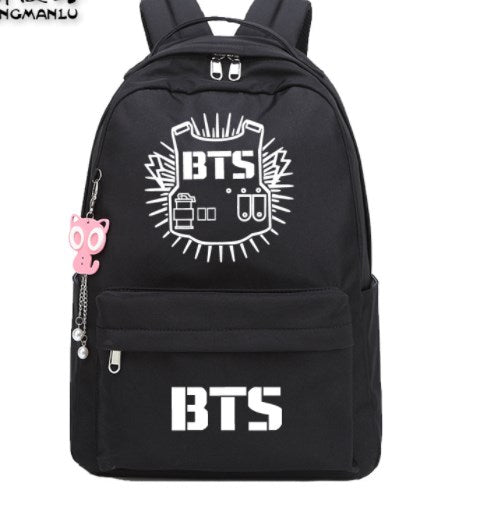 BTS Group Backpack - Unisex Canvas Shoulder Bag