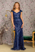 Vestido 👗 largo de sirena con flores 3D brazo